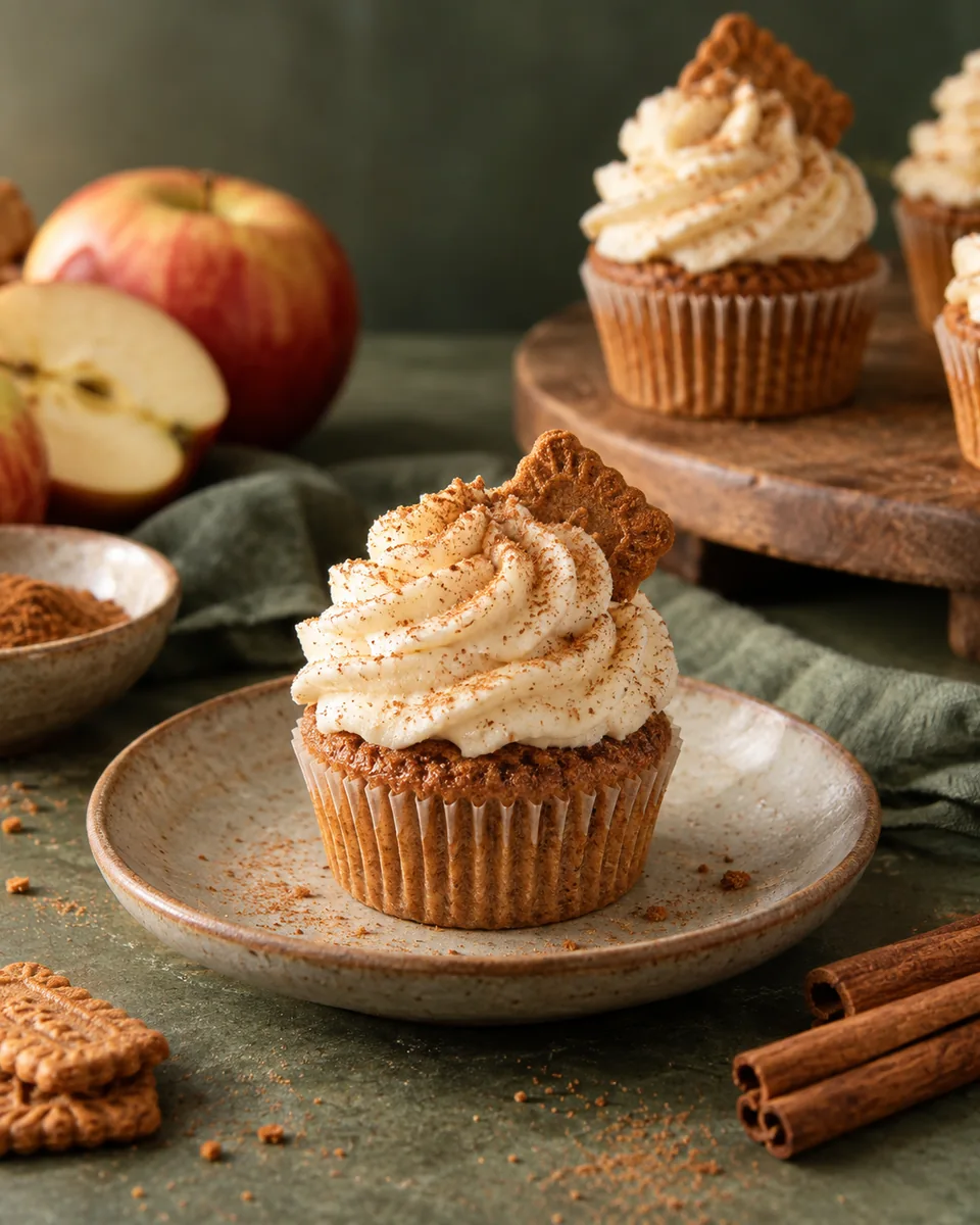 Spekulatius-Bratapfel-Cupcakes