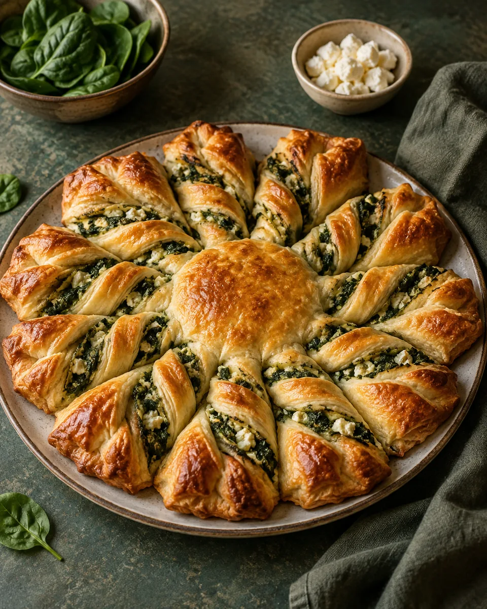 Spinat-Feta-Sonne