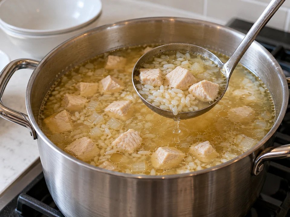 Hähnchen vollständig garziehen