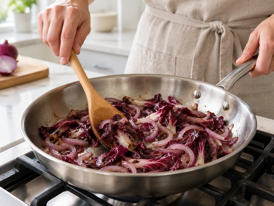 Radicchio weich dünsten