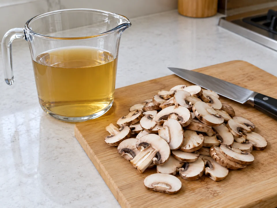 Dashi-Basis anrühren und abkühlen