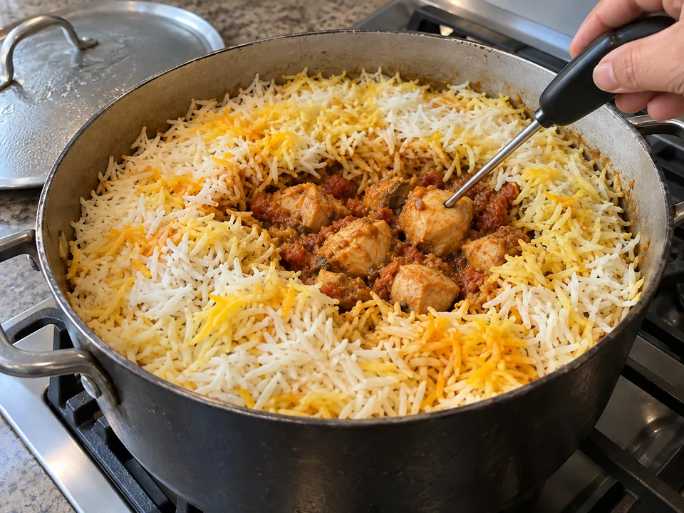Zugedeckt fertig dämpfen