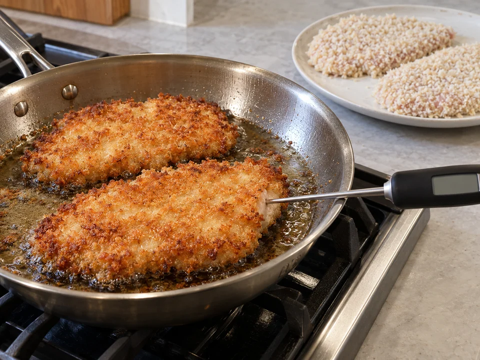 Katsu in zwei Chargen braten