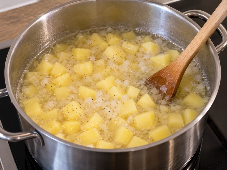 Kartoffelbasis vorbereiten