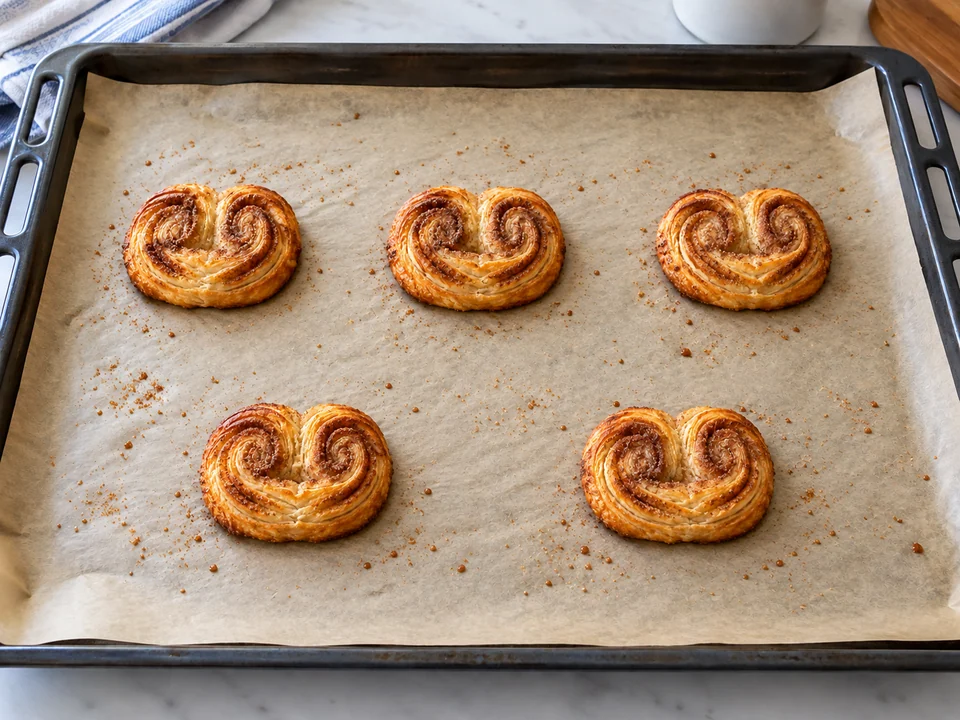 Geformte Stücke gehen lassen und backen