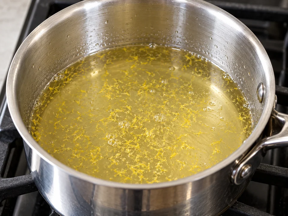 Sirup kochen und abkühlen