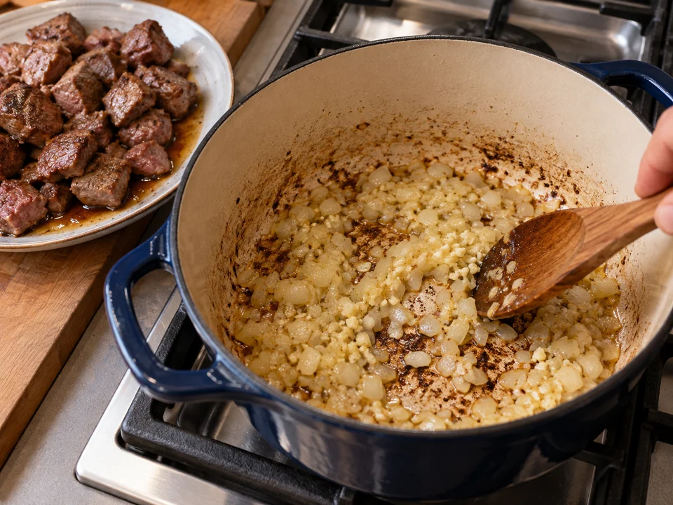 Lamm portionsweise bräunen