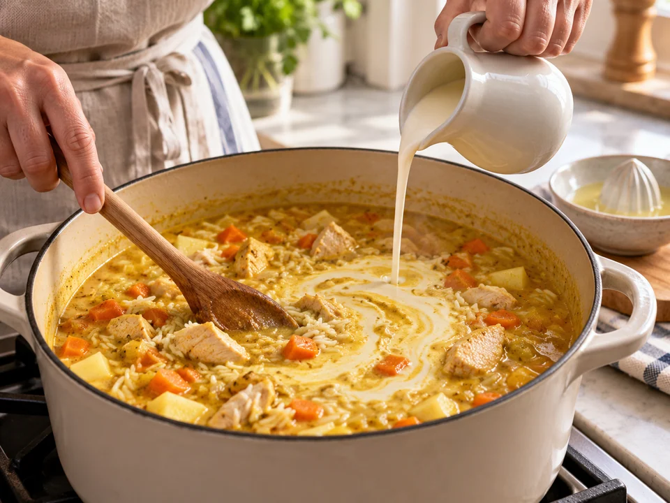 Suppe cremig fertigstellen