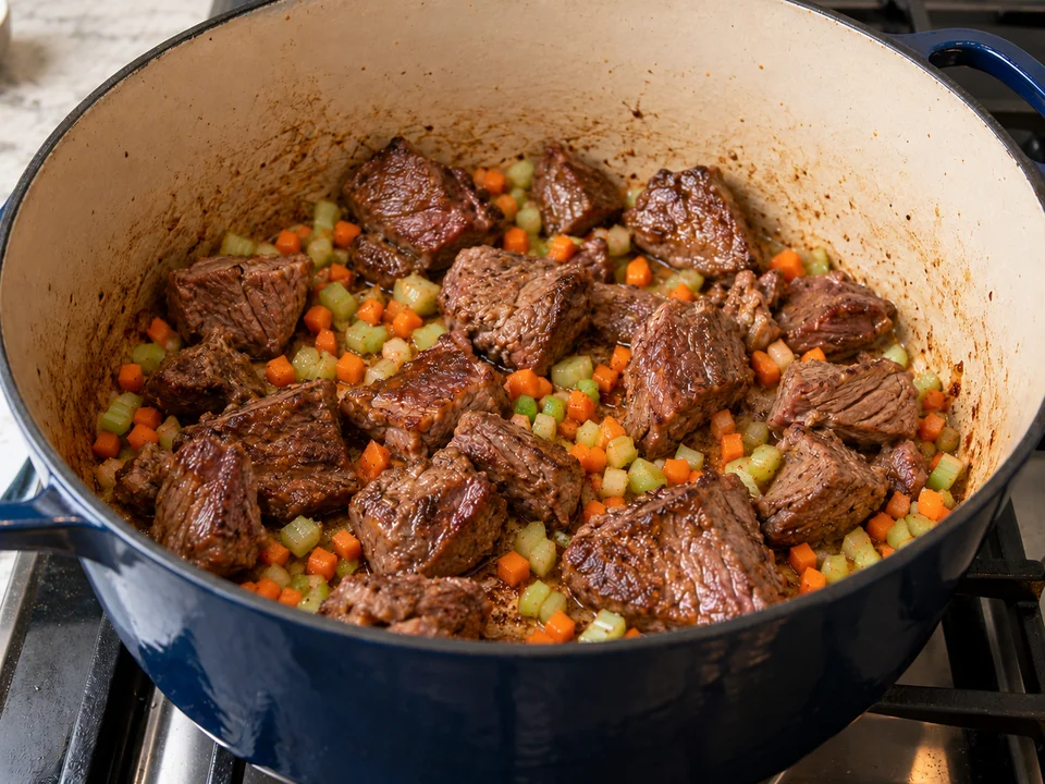 Rindfleisch anbraten