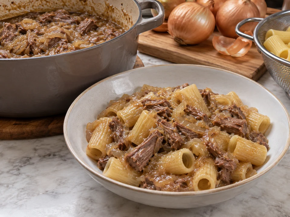 Pasta kochen, binden und servieren