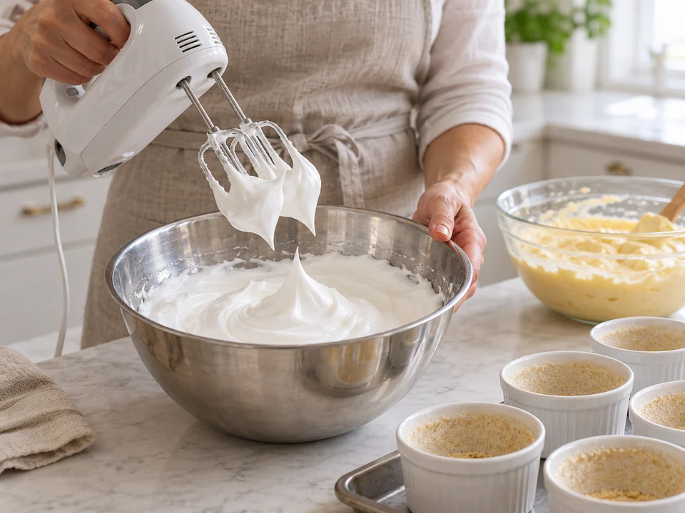 Eier trennen und Eischnee schlagen