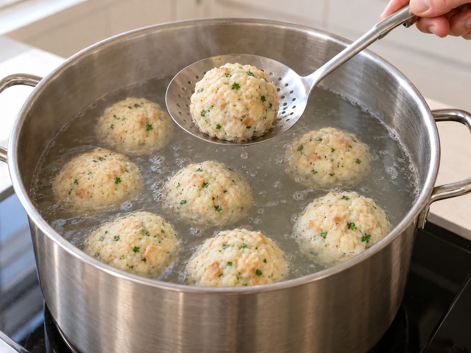 Knödel sanft durchgaren