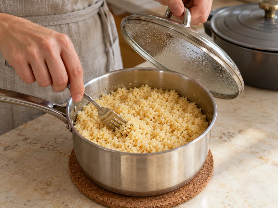 Couscous währenddessen quellen lassen