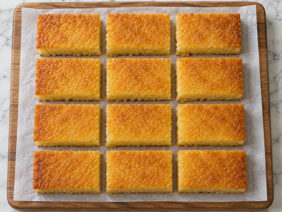 Sirup einziehen lassen und portionieren