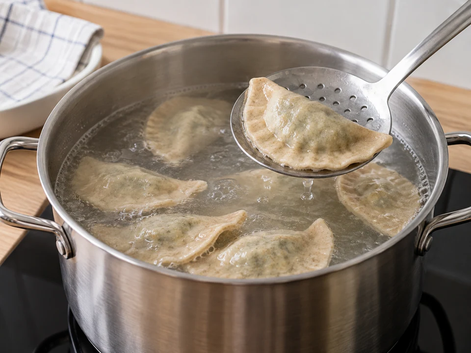 Schlutzkrapfen portionsweise sanft sieden lassen