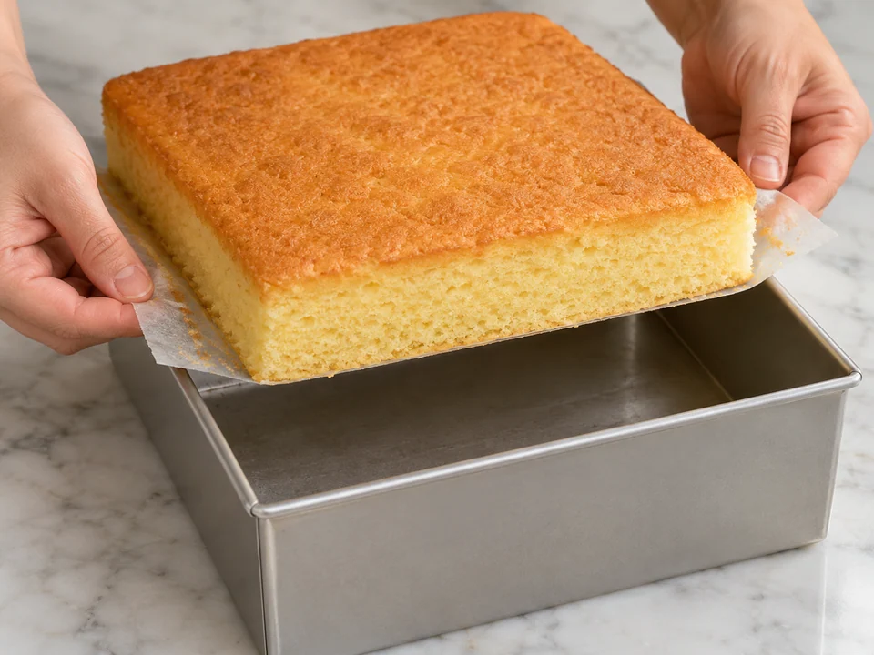Biskuit backen und abkühlen